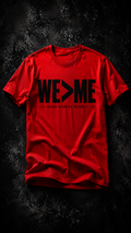WE>ME Red T-Shirt by Black Leaders Detroit